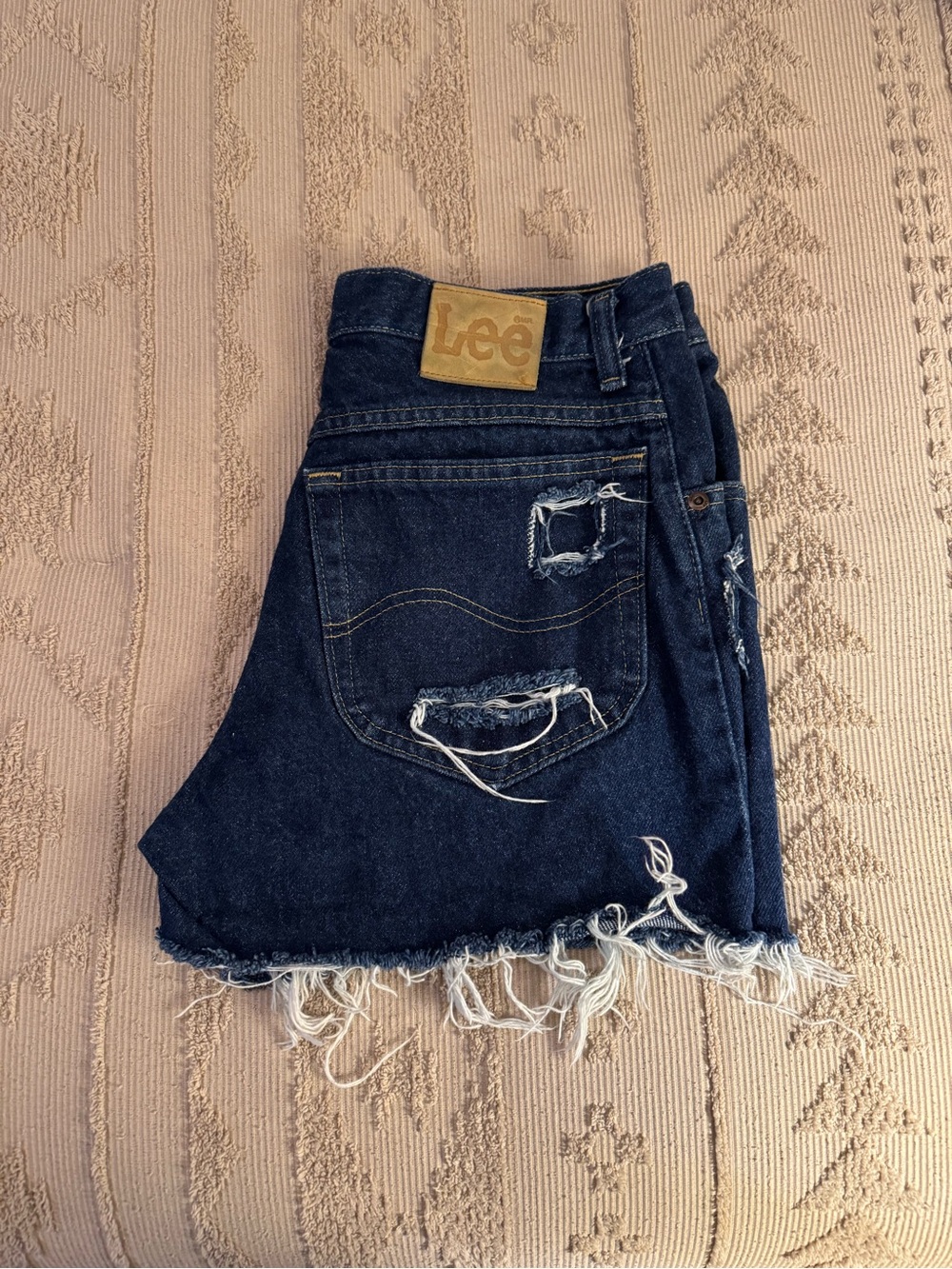Vintage Lee Distressed Denim Shorts